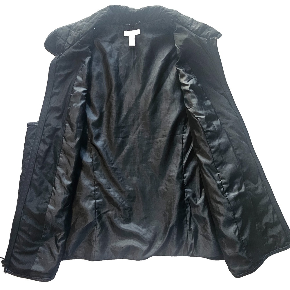 Charter Club Black Vest Size 2XL Sleeveless Quilted Zipper - Picture 3 of 9